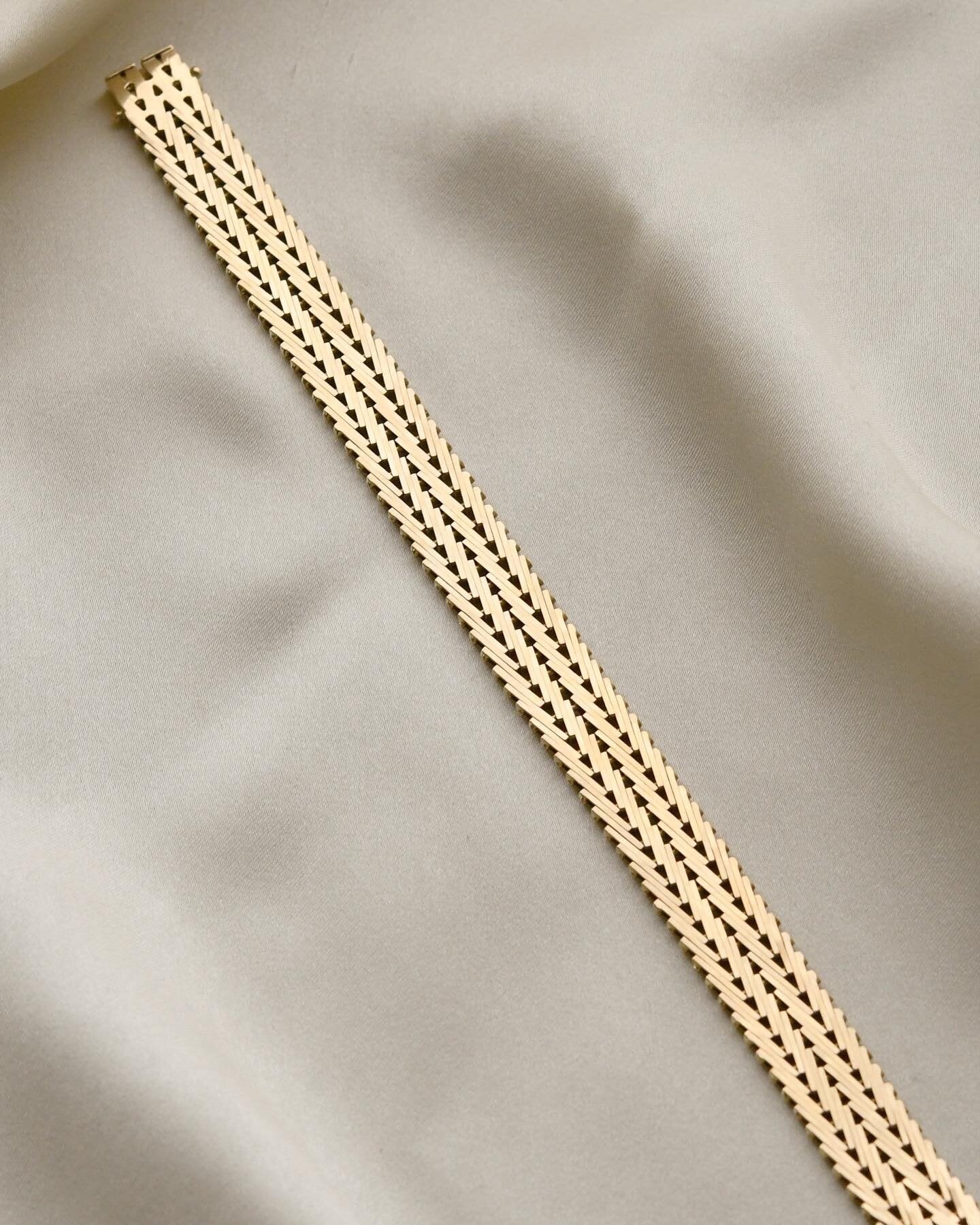 Special Danish Geneva Vintage Bracelet 14K Gold