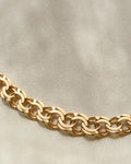 Gorgeous Radiant Bismarck Chain 21 Grams 14K Gold 1950s
