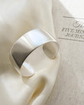 Danish Velvet Finish Sterling Silver Cuff 82 Grams by Peter Pedersen
