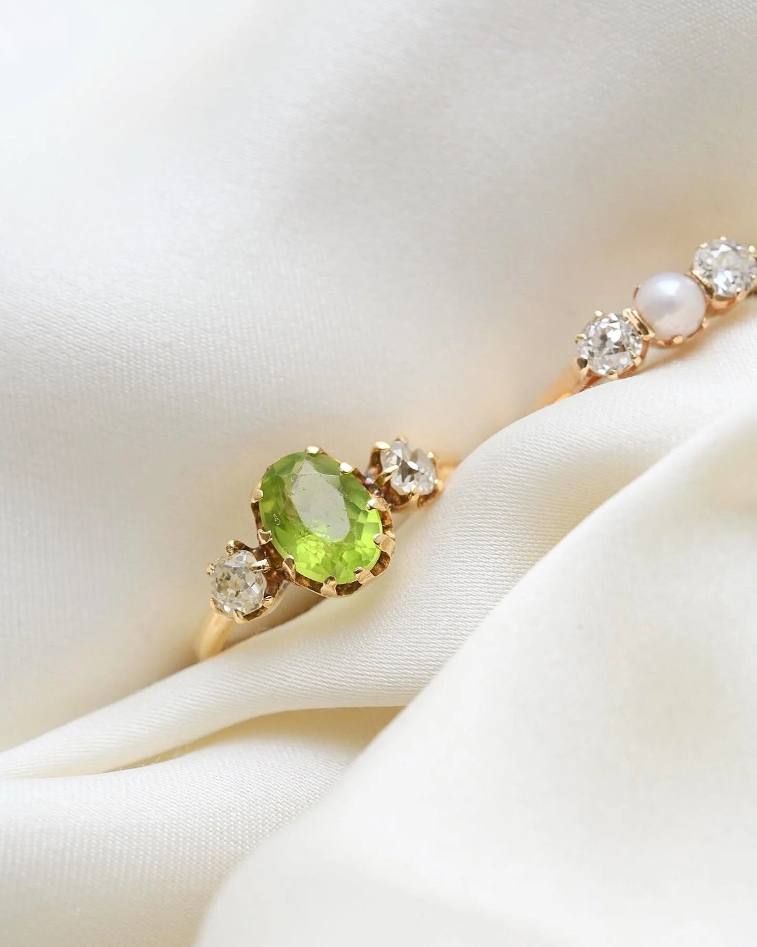 Gorg Antique Old Cut Diamond Rings 18K Gold Beg. 1900s