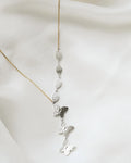 Diamond Butterfly Necklace 1 Carat 18K White and Yellow Gold w Certificate