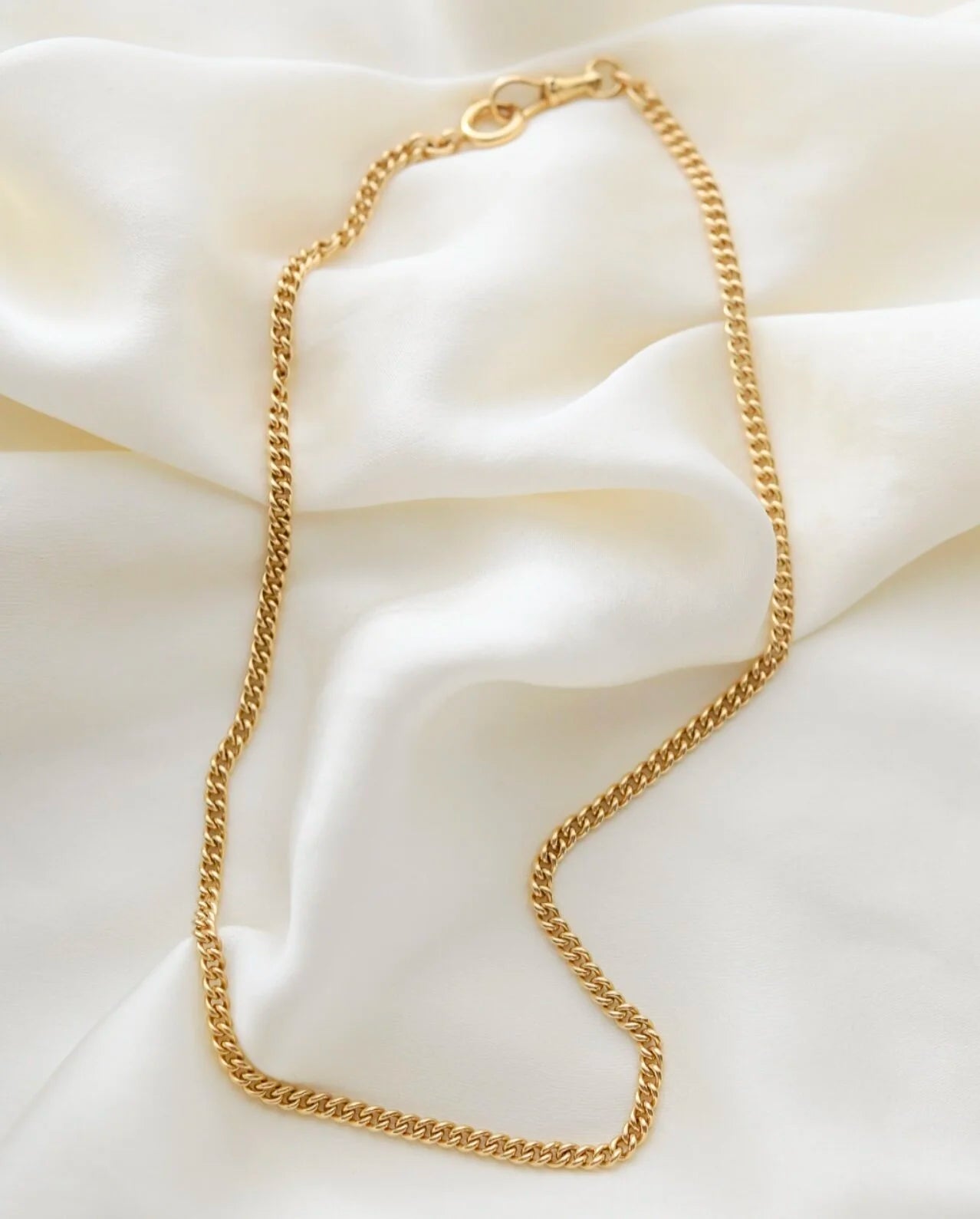 Antique Watch Chain 16.75 Inches 18K Gold 1920s