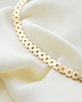 Super Rare Magnificent Bee Cell Link Necklace Danish Vintage 14K Gold 1960