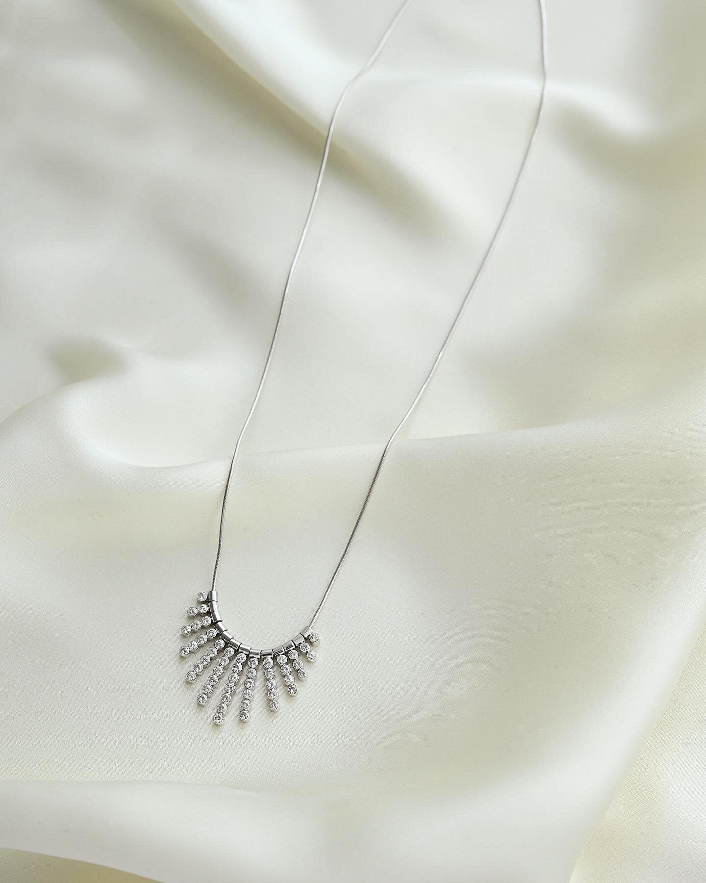 Gorg Italian Vintage Diamond Necklace 14K Gold