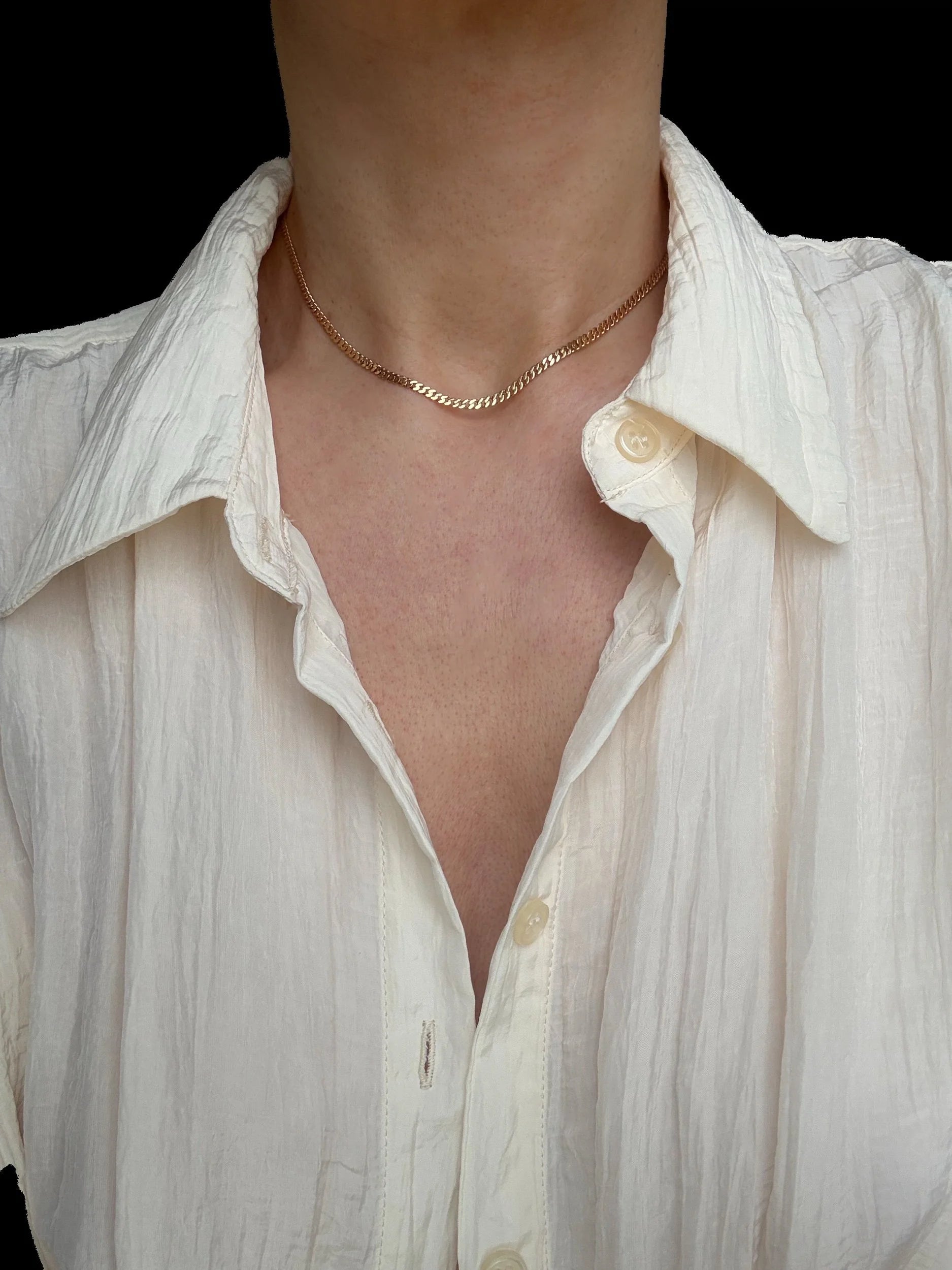 The One Who Elevates Every Look Chain Vintage 18K Gold Sweden