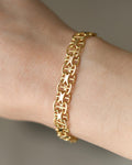 Gorg Swedish X-link Bracelet 18K Gold 1971
