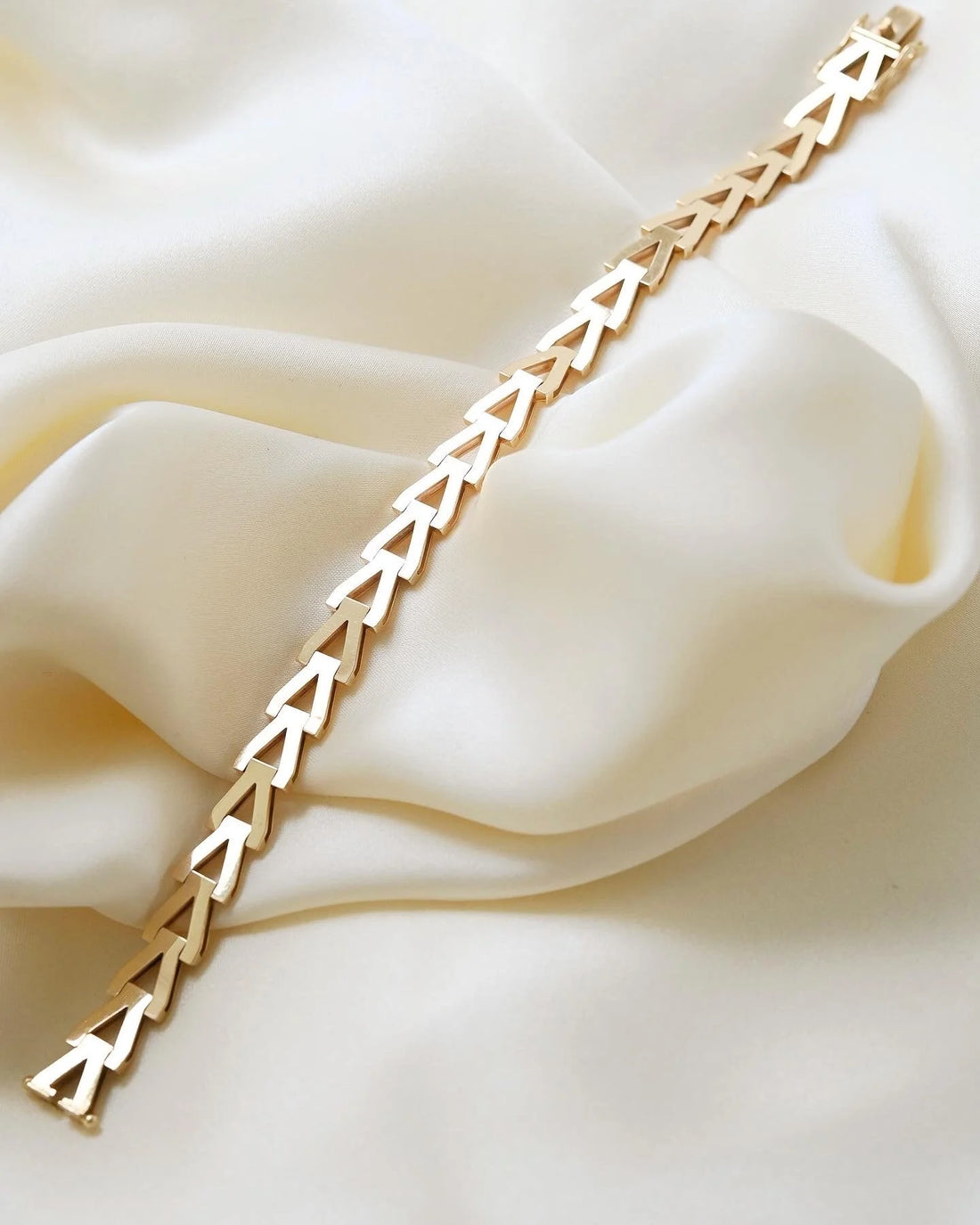 Vintage Jumbo Bracelet by Danish Willy Junget 14K Gold 1960
