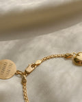 Cute Puffy Heart Vintage Bracelet 18K Gold 1950