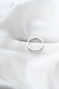 Dreamy Classic Swedish Vintage 0.45 Carats Diamond Band 18K White Gold
