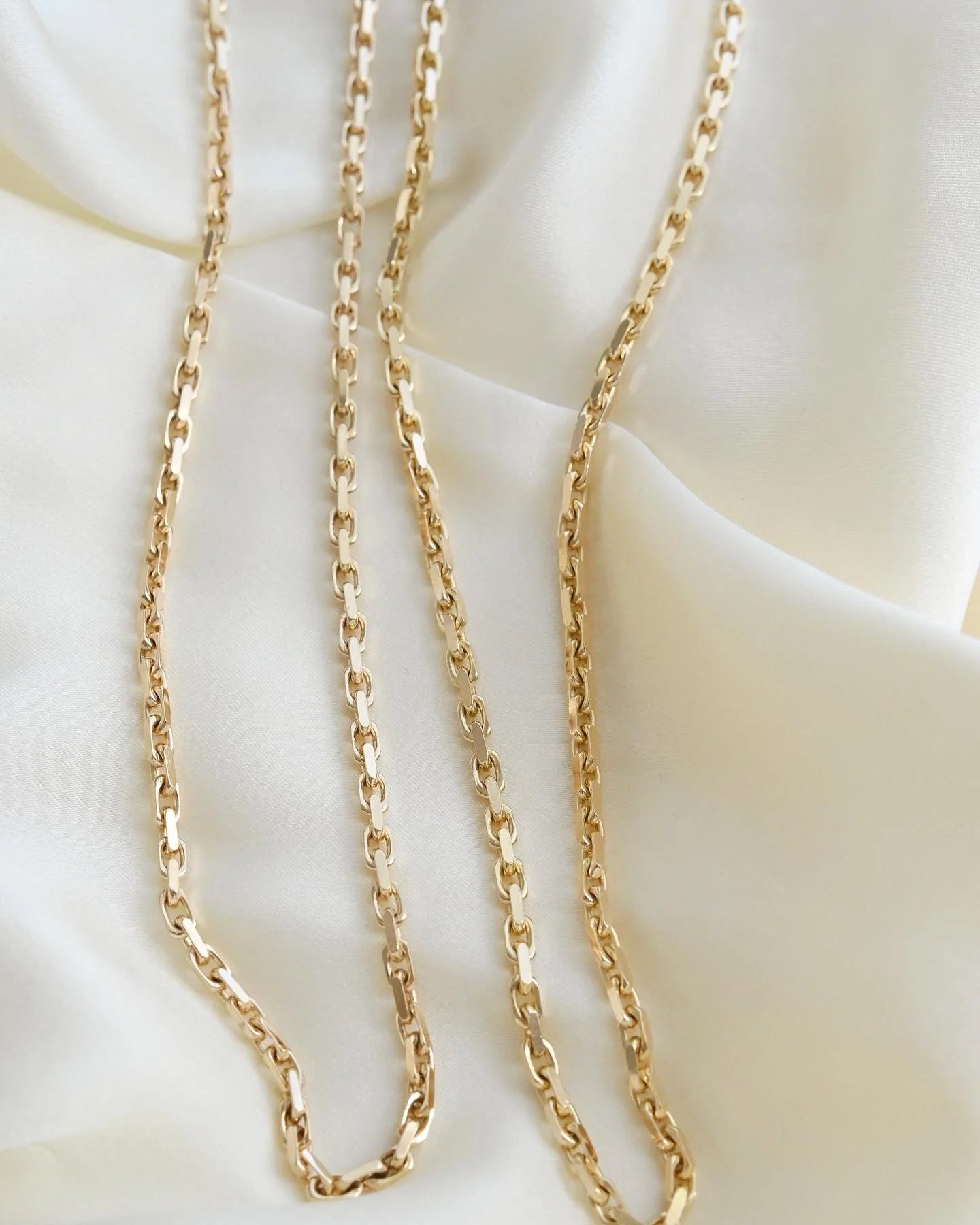 Perfect Long Sexy Biker Link Chain 14K Gold