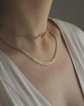 Sold Separately! Antique Watch Chain Choker And Vintage Curb Link Chain 18K Rose Gold 1930s 1946
