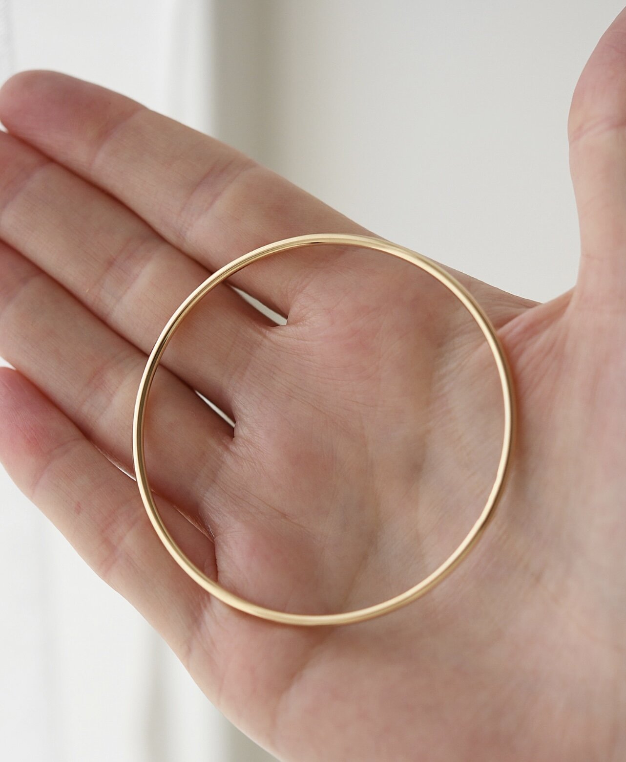 Classic Danish Vintage Bangle 14K Gold