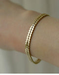 Gorgeous Carl Peter Christensen Geneva Link Bracelet 14K Solid Gold 1960s