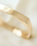 Sculptural Danish Vintage Bangle 14K Gold