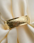 Engraved Dream Bangle 18K Gold 26.7 Grams 1948