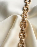 Beautiful Italian Vintage Flower Bracelet 18K Gold
