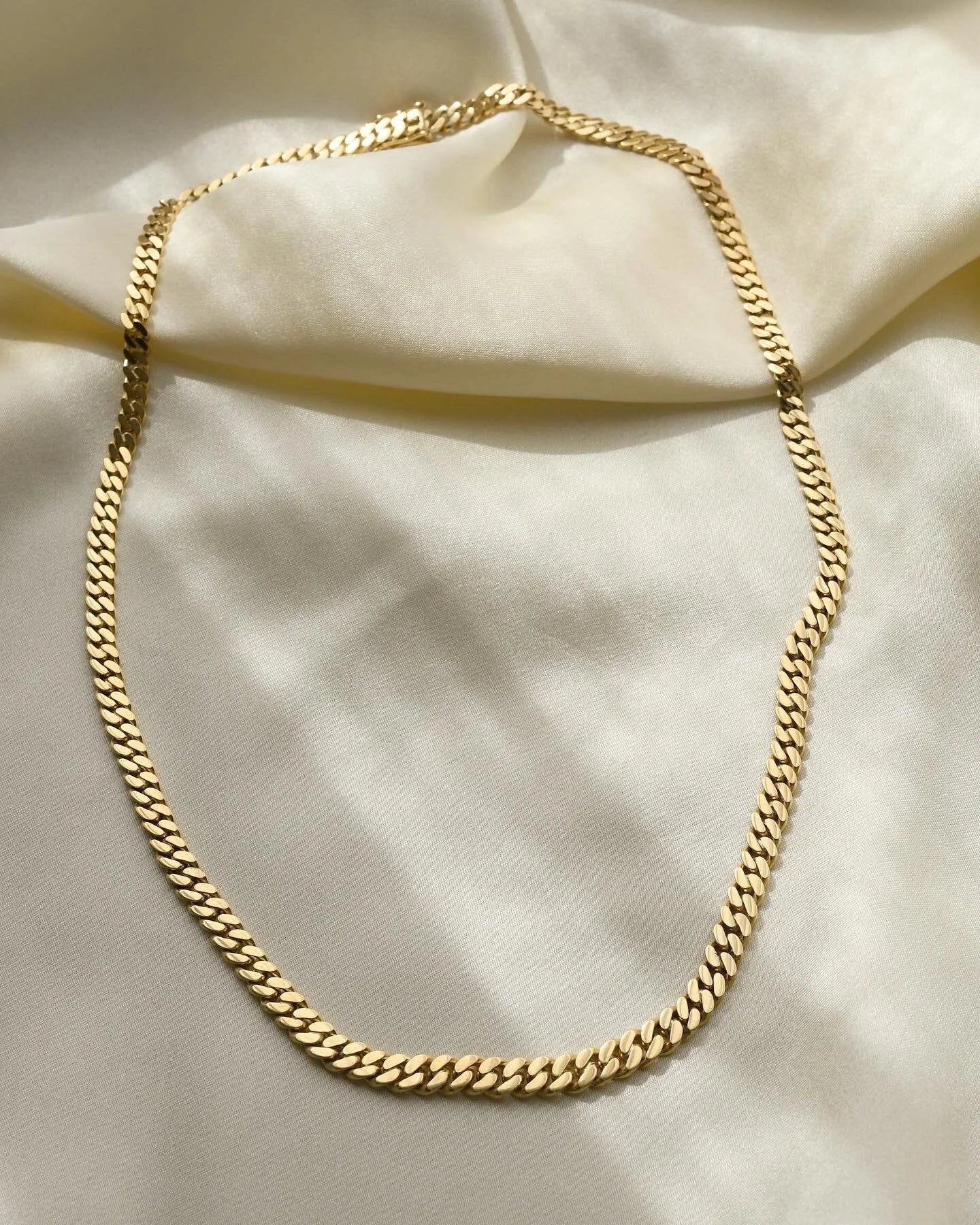 Vintage Viggo Pedersen Curb Link Chain 14K Gold 1960s