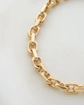 Danish Vintage Anchor Link Bracelet 6.25 Inches 14K Gold