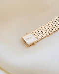 The Perfect Vintage Brick Link Bracelet 14K Gold 1960