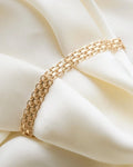 Swedish Vintage Bracelet by Swedish Royal Jeweler Hallberg 18K Gold 1965