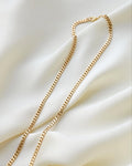 Beautiful Swedish Vintage Curb Link Chain 18K Gold