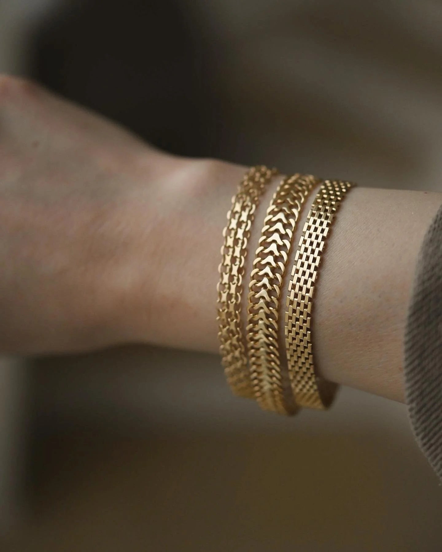 Swedish Vintage Bracelet by Swedish Royal Jeweler Hallberg 18K Gold 1965