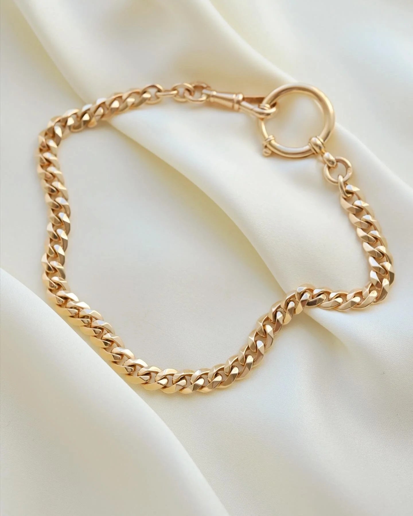 Sublime Antique Swedish Dream Watch Chain 18K Gold 1918