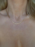 Gorg Vintage Star Link Necklace 18K Gold 1970s