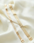 Sublime Wide Brick Link Bracelet 14K Gold