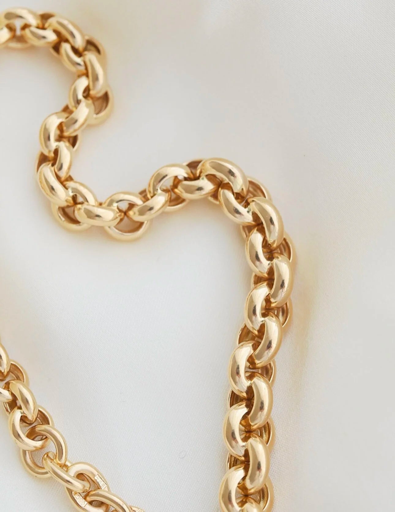Sublime Rare Vintage Belcher Link Watch Chain 18K Gold