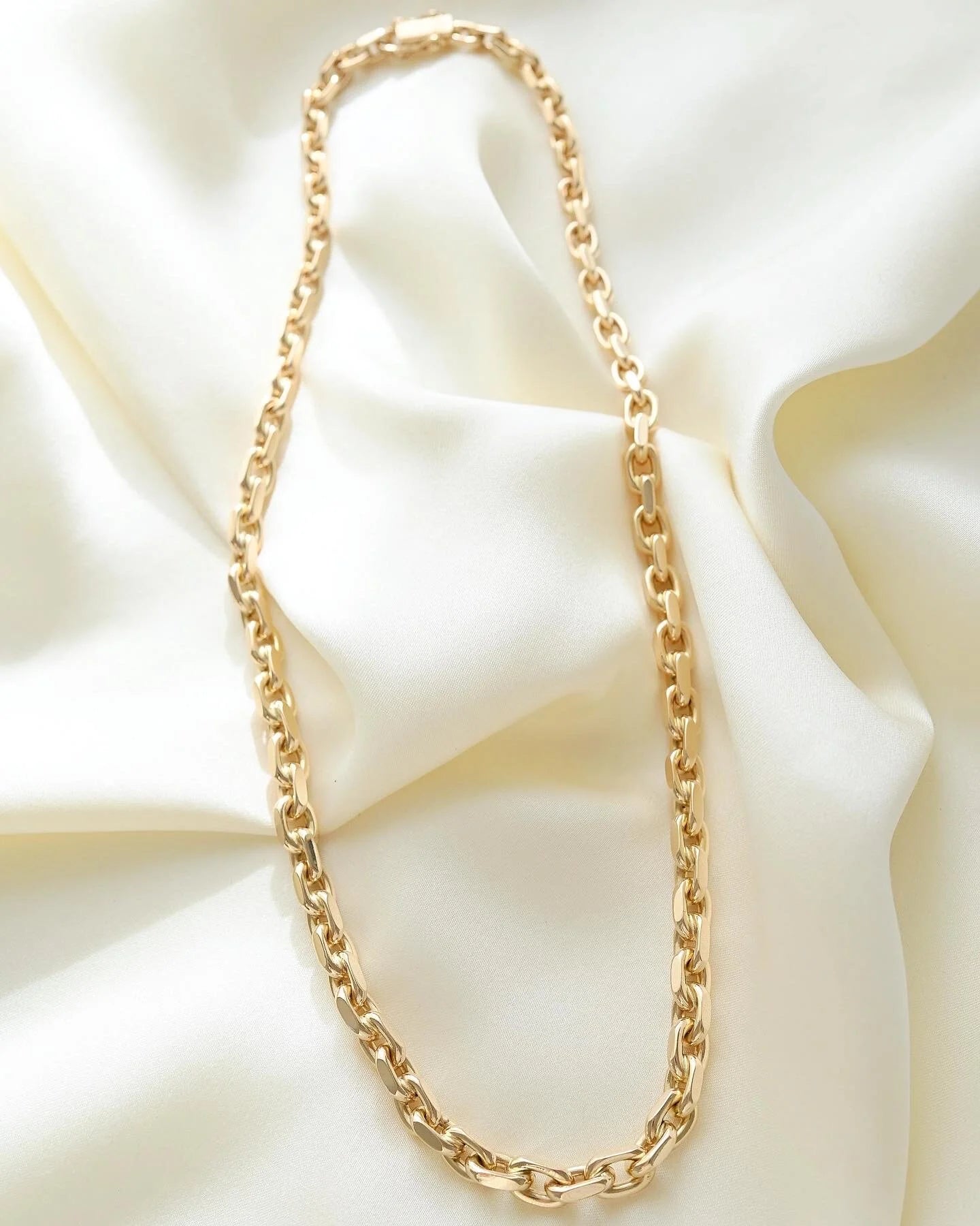 Super Heavy 58 Grams Deluxe Chain Danish Vintage 14K Gold