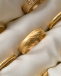Glorious 104 Year Old Antique Patterned Gold Band 23K 1917