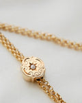 47.3 Inches Antique Long Guard Chain 18K Gold