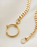 Antique Swedish Curb Link Watch Chain 18K Gold 1920s