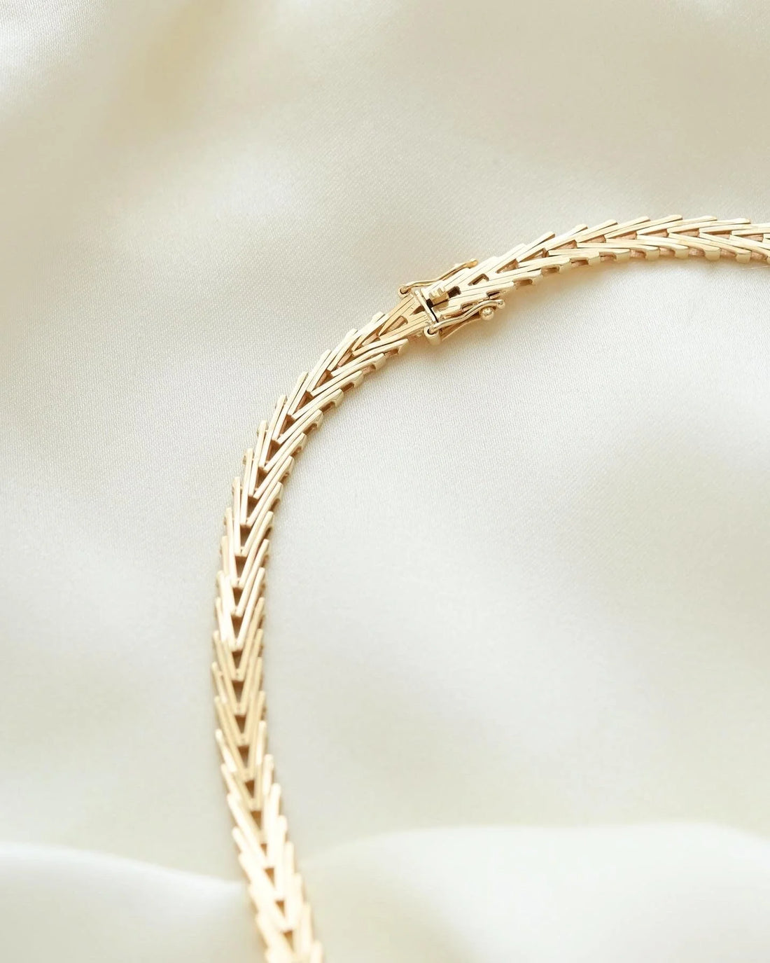 The Last Danish Geneva Link Necklace 14K Gold 1960