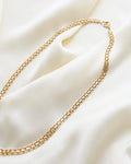 Swedish Vintage Star X Link Necklace 18K Gold 1953