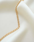 Irresistible Swedish Baby Brick Link Necklace by Ceson 18K Gold