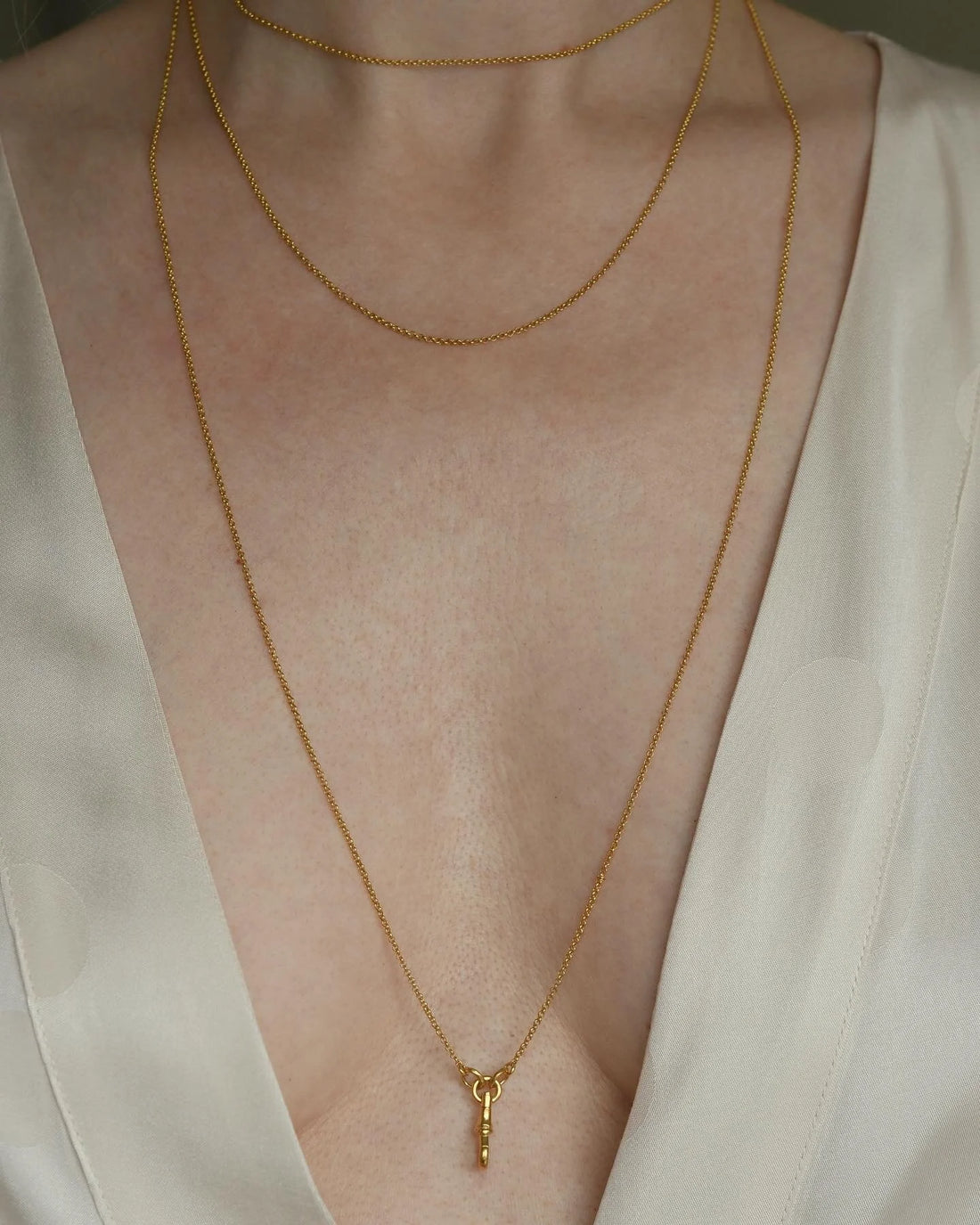Sublime Long Guard Chain 18K Gold 1916