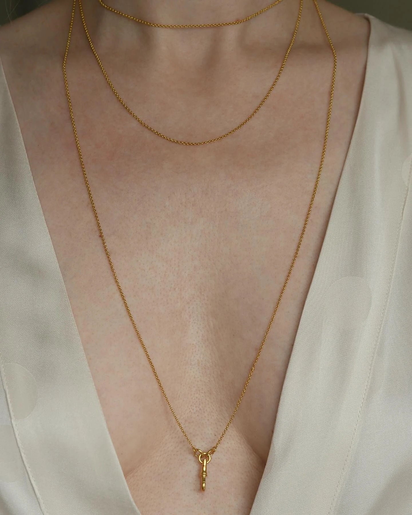 Sublime Long Guard Chain 18K Gold 1916