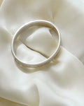 Divine Antique Flower Bangle Sterling Silver 1930s