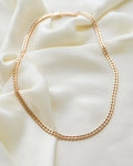 Gorg Rare Lenght Danish Vintage Geneva Link Necklace 14K Gold