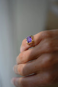 Magical Topaz Fine Vintage Ring 18K Gold Sweden 1960s