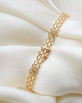 Swedish Vintage Bracelet by Swedish Royal Jeweler Hallberg 18K Gold 1965
