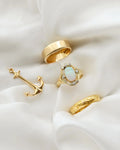 Free Downsizing! Rare Wide Weddning Band 18K Gold Sizeable to Any Size