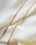 Beautiful Swedish Vintage Curb Link Chain 18K Gold