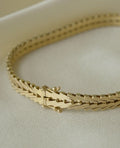 Gorgeous Carl Peter Christensen Geneva Link Bracelet 14K Solid Gold 1960s