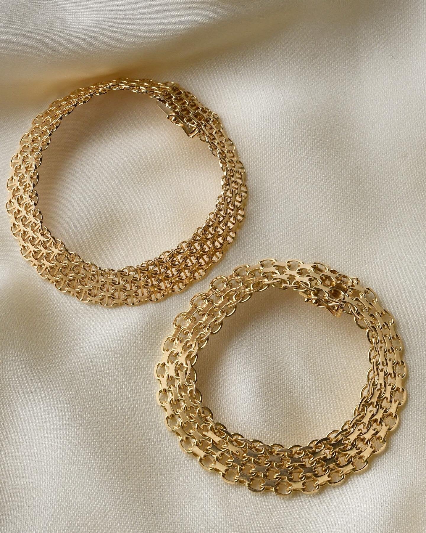 Radiant X Link Bracelet 18K Gold 1965