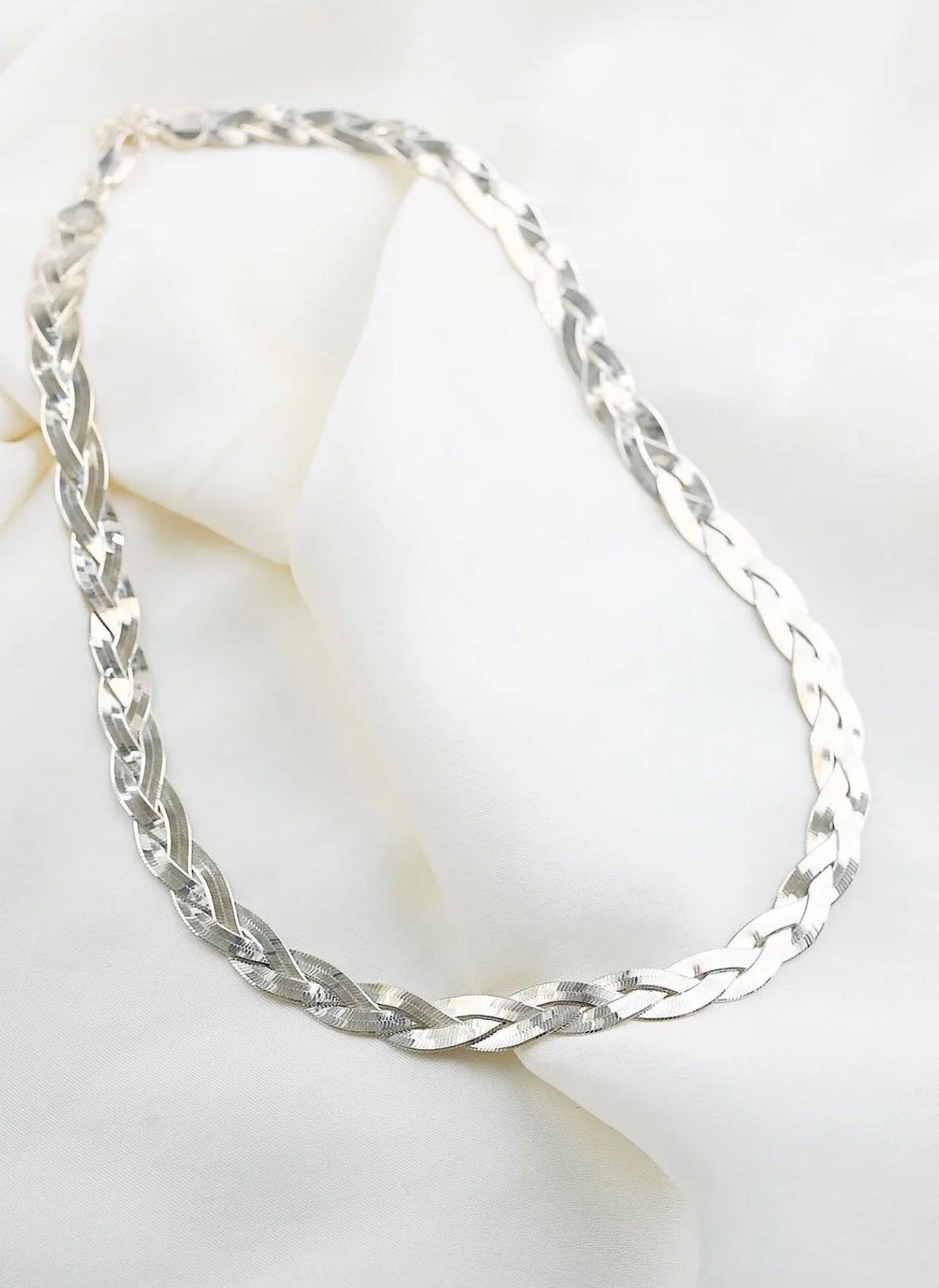 Two-in-one Woven Dream Necklace Sterling Silver Denmark 1990s