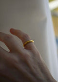 Glowing Antique High Carat Gold Band 23K Gold Sweden 1940s