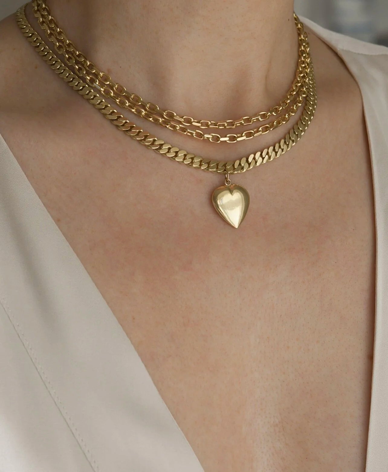 Rare Ultra Long Anchor Chain 14K Gold